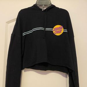 cropped sweatshirt